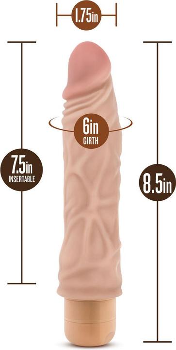 Actual product image Blush Dr. Skin â Cock Vibe no10 Vibrator â Beige