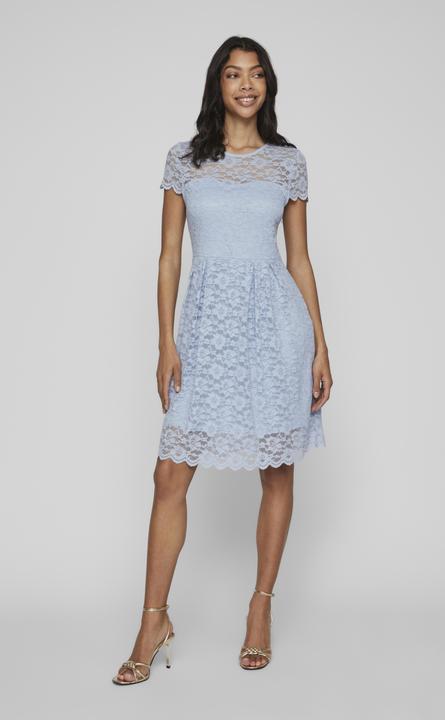 Image du produit Vila Kurzärmeliges Spitzen- Off-Shoulder Kleid (XL)