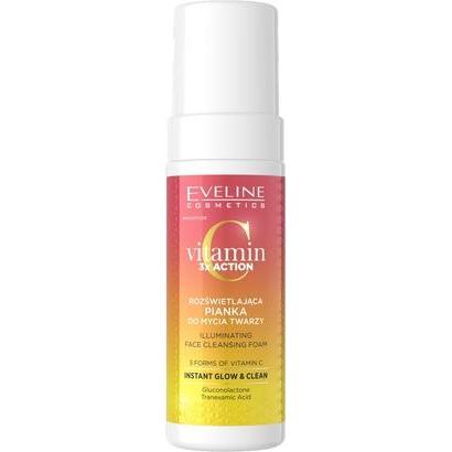 Eveline, Gesichtsreinigung, Vitamin C 3x Action Brightening Face Cleansing Foam 150ml (Schaum, 150 ml)