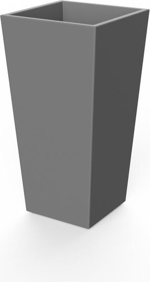 Produktbild Newgarden MELISA 30 Blumentopf, Kübel gross doppelwandig eckig, hoch 30x30x58cm anthrazit 11L mit Was