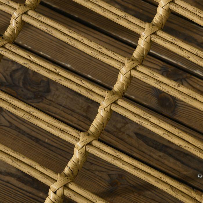 Produktbild Swisshandel24 5 tlg. Rattan Gartenmöbel-Set, Sitzgarnitur inkl. 1 Esstisch, 4 Stühlen, Sitzgarnitur, Polyester, Be (82 cm)