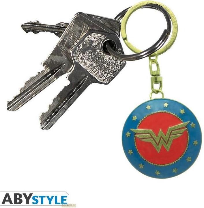 Actual product image ABYstyle DC COMICS - Keychain 3D Shield Wonder Woman X2