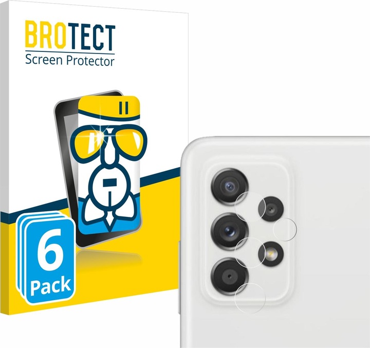Produktbild BROTECT Schutzglas Schutzfolie Glas Folie Displayschutz klar (6 Stück, Samsung Galaxy A52s 5G)
