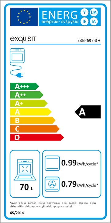 Energie-Label Exquisit EBEP 697-3 H