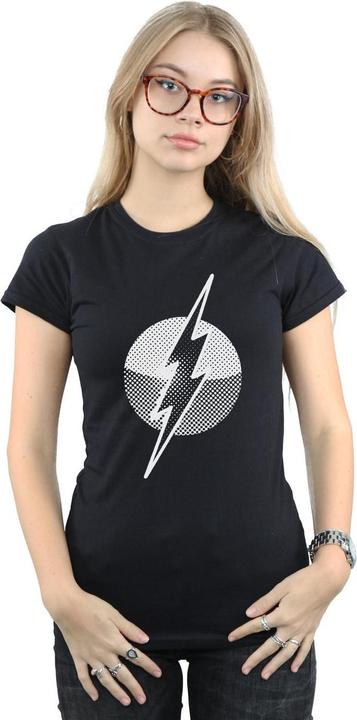 Actual product image Womens/Ladies Flash Spot Logo Cotton T-Shirt (L)