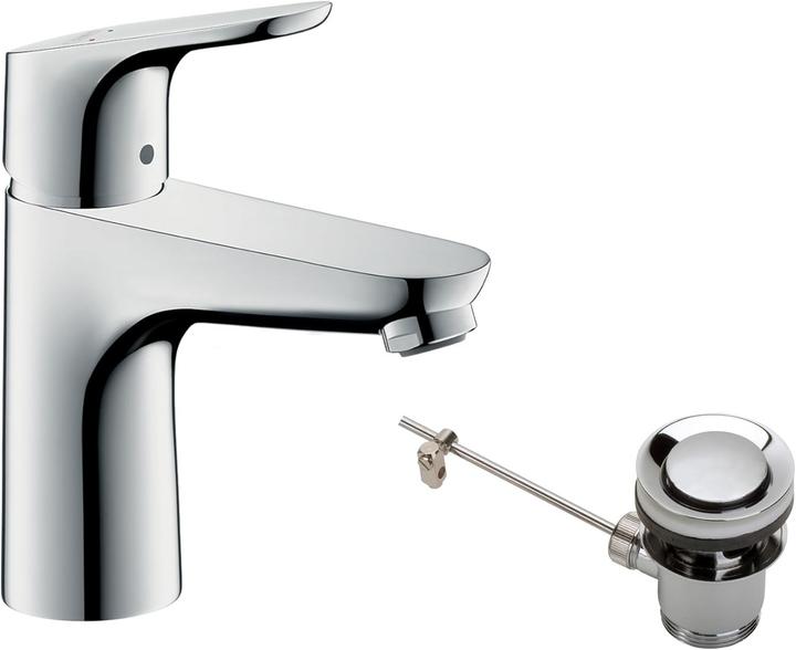 Image du produit hansgrohe Focus Einhebel-Waschtischarmatur 100 mit Zugstangen-Ablaufgarnitur
