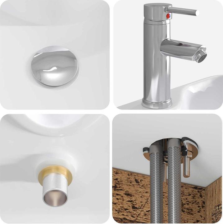 Produktbild vidaXL Modernes Badezimmer-Set