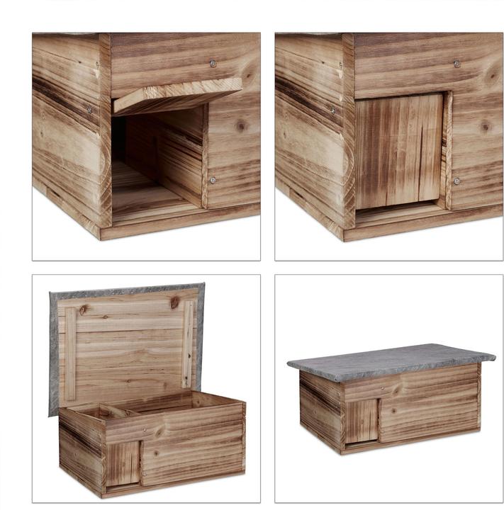 Actual product image Relaxdays Hedgehog House Building Kit