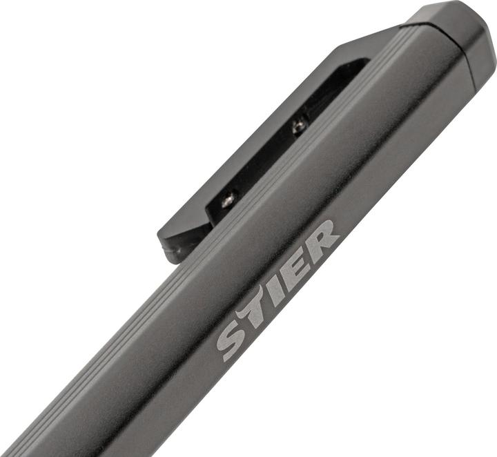 Produktbild Stier Akku COB LED Stiftleuchte 200 Lumen mit Laserpointer (17.20 cm, 200 lm)