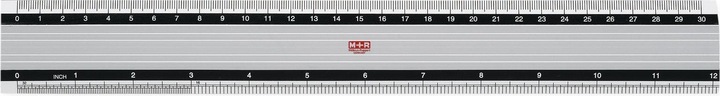 M+r Aluminium ruler (300 mm)