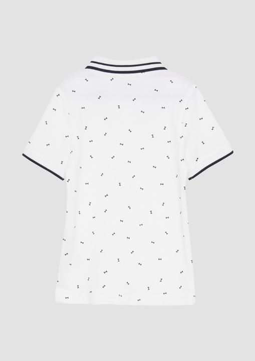 Produktbild S.Oliver Polo-Shirt Poloshirt mit Kontrast-Details und All-over-Print (92)