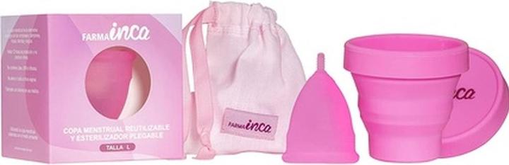 Inca Farma Menstruationstasse gross mit Deckel (L)