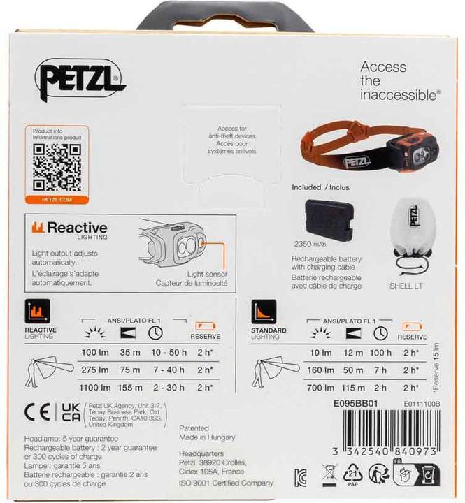 Immagine prodotto Petzl Swift RL (1100 lm)