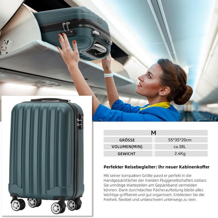 Immagine prodotto Beibye Valigia per il bagaglio a mano (45 l)