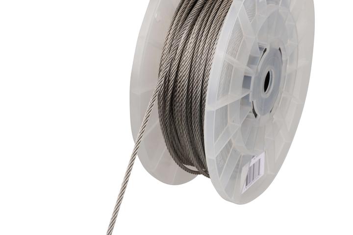 Produktbild Mamutec Rostfrei Drahtseil 4 mm 100 m 6x7+SE (100 m)