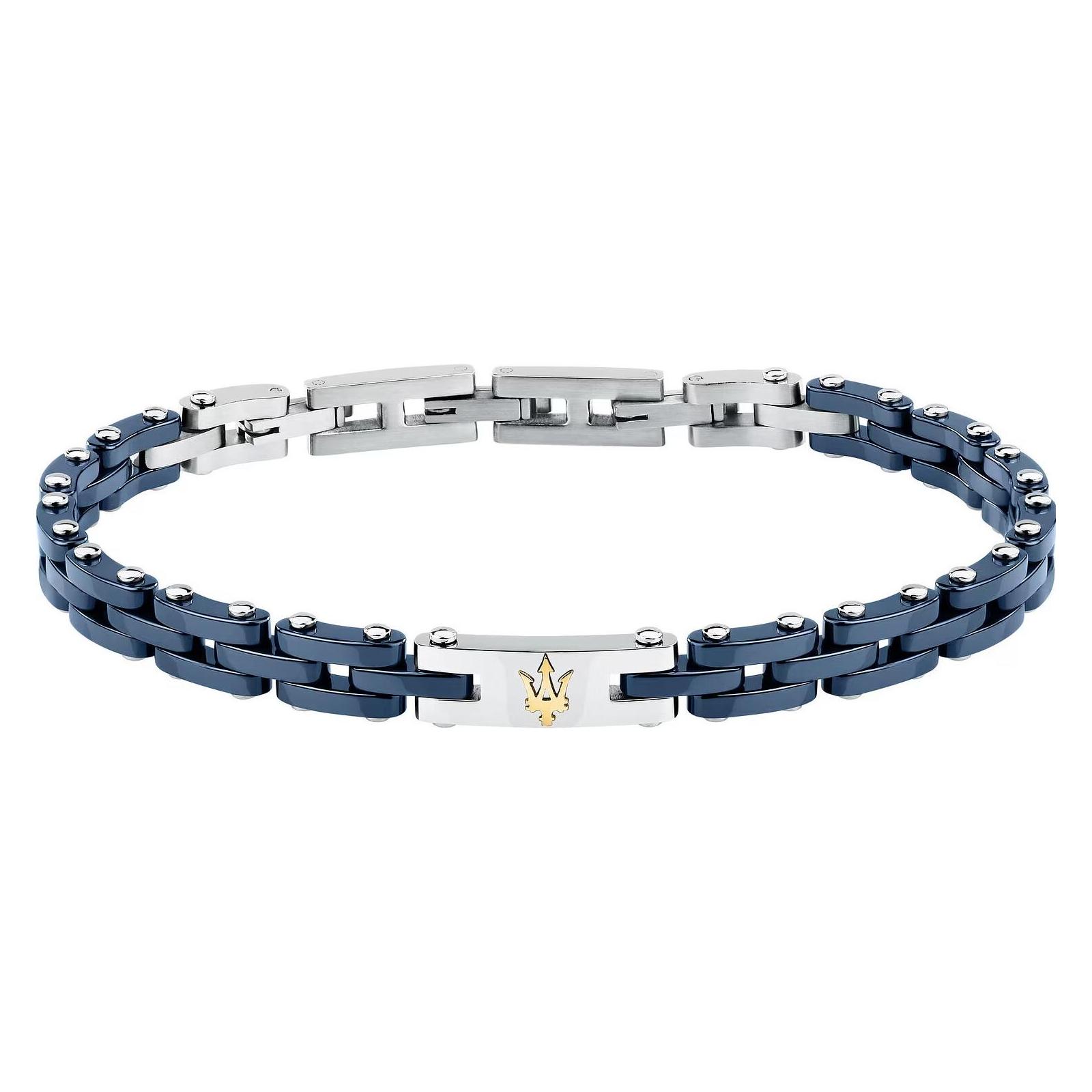 Maserati, Armschmuck, JM425ATZ65, (21.50 cm, Edelstahl, Keramik)