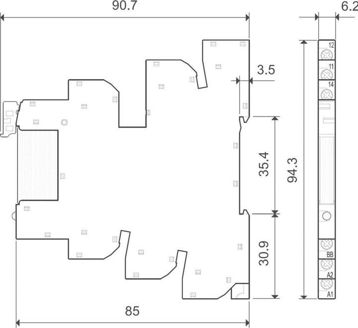 Nährwerte und Zutaten Finder SSR-Koppelrelais