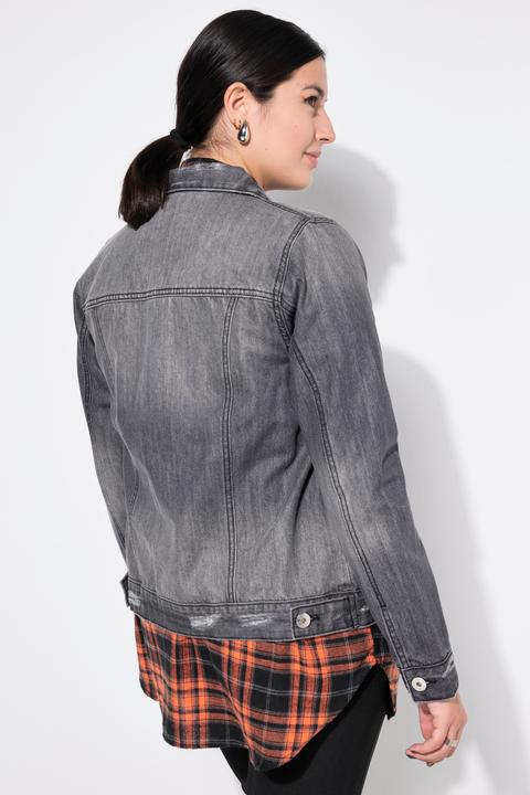 Produktbild Studio Untold Jeansjacke, Regular Fit, destroyed Denim, Hemdkragen, Langarm (42, 44)