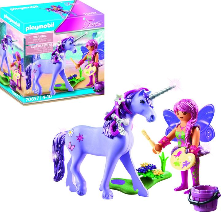 Actual product image Playmobil Unicorn with Decorating Fairy (70657)