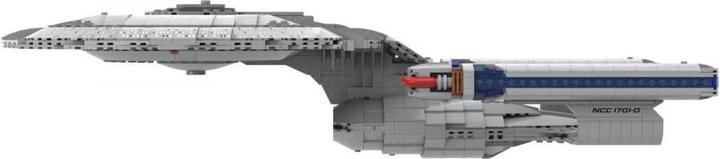 Actual product image Blue Brixx 104184 Star Trek USS Enterprise NCC-1701-D