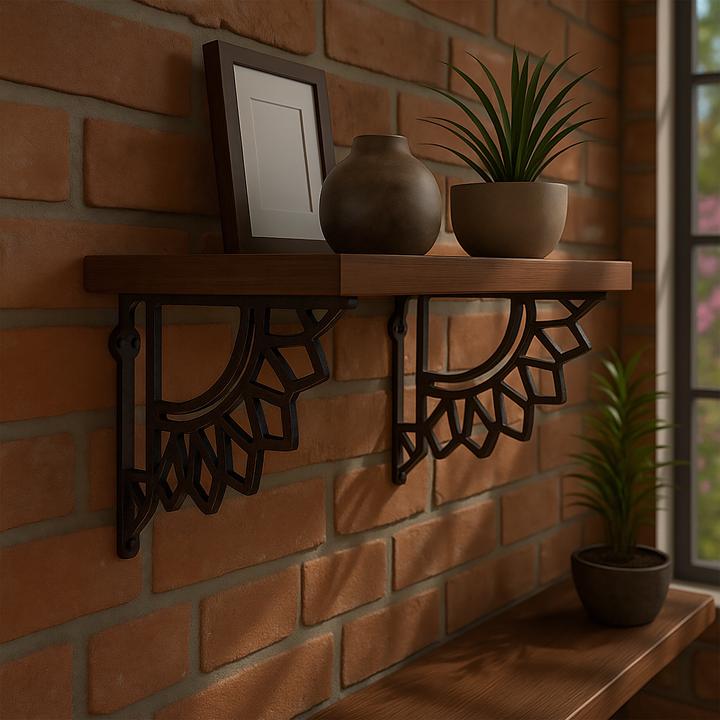 Actual product image Relaxdays 2x Shelf-Brackets