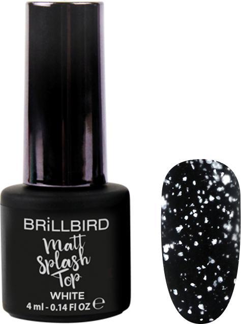 Actual product image BrillBird Matt Splash Top - White 4ml (White)