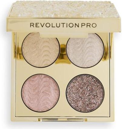 Produktbild Makeup Revolution Ultimate Crystal Eye Quad Champagne Crystal - Eyeshadow Palette 3.2 g (Champagne Crystal)