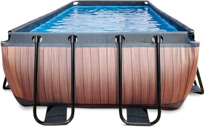 Produktbild Exit Rahmen-Pool Premium eckig 400x200x100 cm mit Sandfilterpumpe (400 x 200 cm)