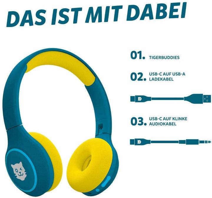 Produktbild Tigermedia tigerbuddies Kinderkopfhörer - Royal Sun Swiss-Edition
