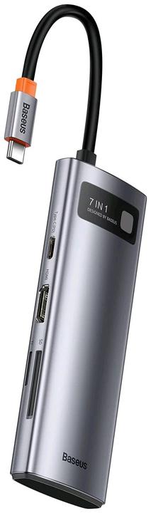 Actual product image Baseus Metal Gleam Series 7-in-1 (USB-C, 7 ports)