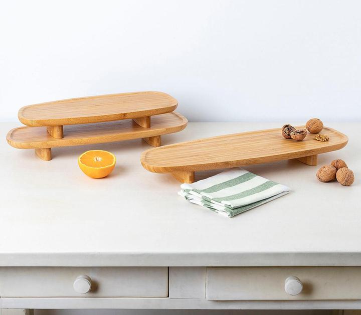 Image du produit Bidasoa Plateau pour snacks Bambu Marron Bois 36 x 15,5 x 4,8 cm
