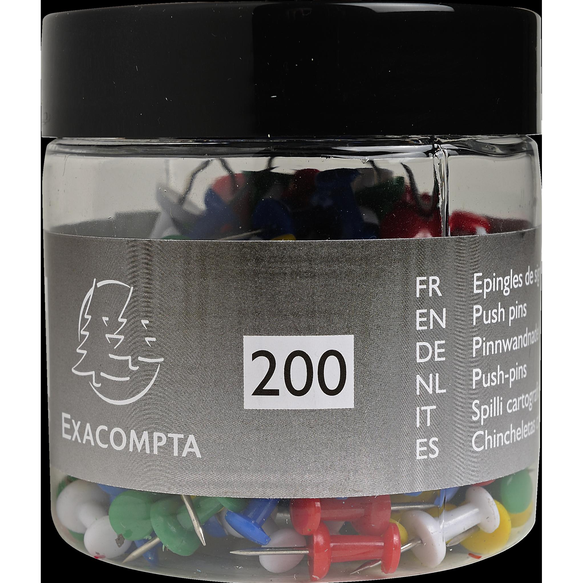 Exacompta, Büroklammer, Pinwandnadel Push Pins (200 x)