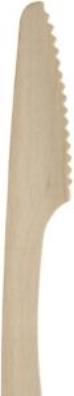 Produktbild Abena Gastro-Line kniv, 19,4cm - brun, birketrae, premium, komposterbar - pakke a 100stk