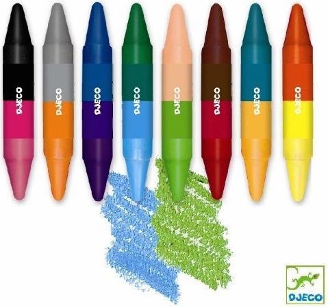 Produktbild Djeco Wachsmalkreiden Farben (Mehrfarbig, 8 x)