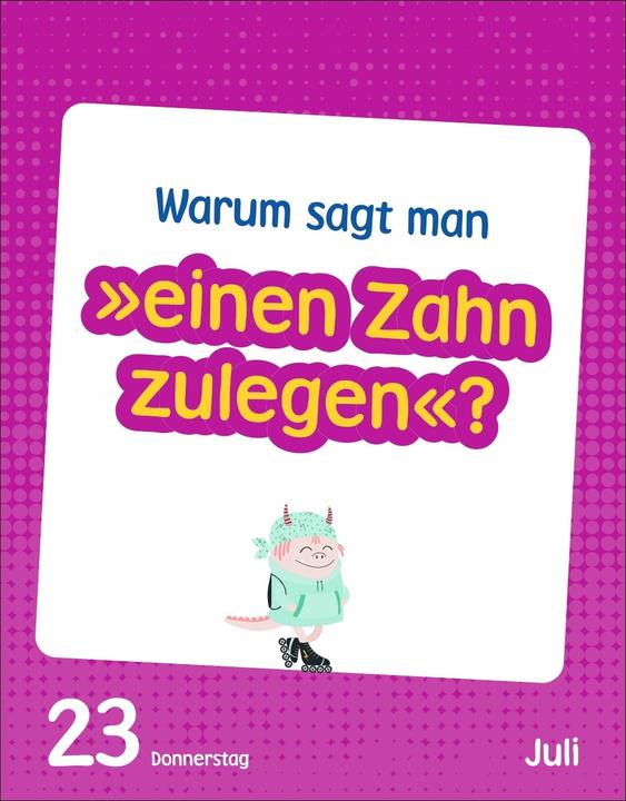 Produktbild Harenberg Wissen für Kids Tagesabreisskalender 2026