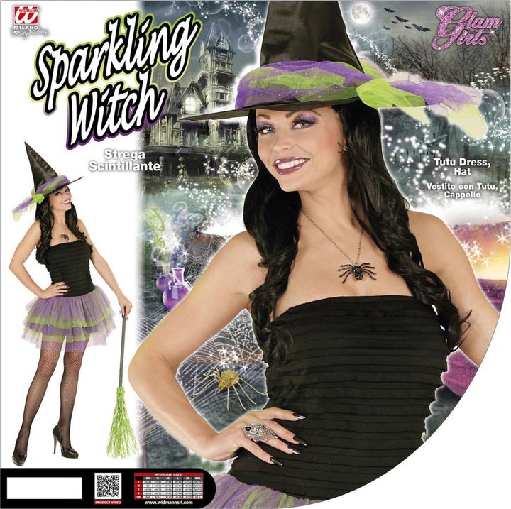 Produktbild Widmann SPARKLING HEXE (Kleid mit Tutu, Hut), S (S)