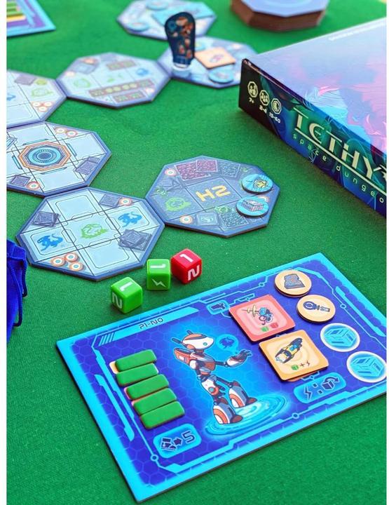 Actual product image Little Rocket Games Tethys Space Dungeon (English, Italian)