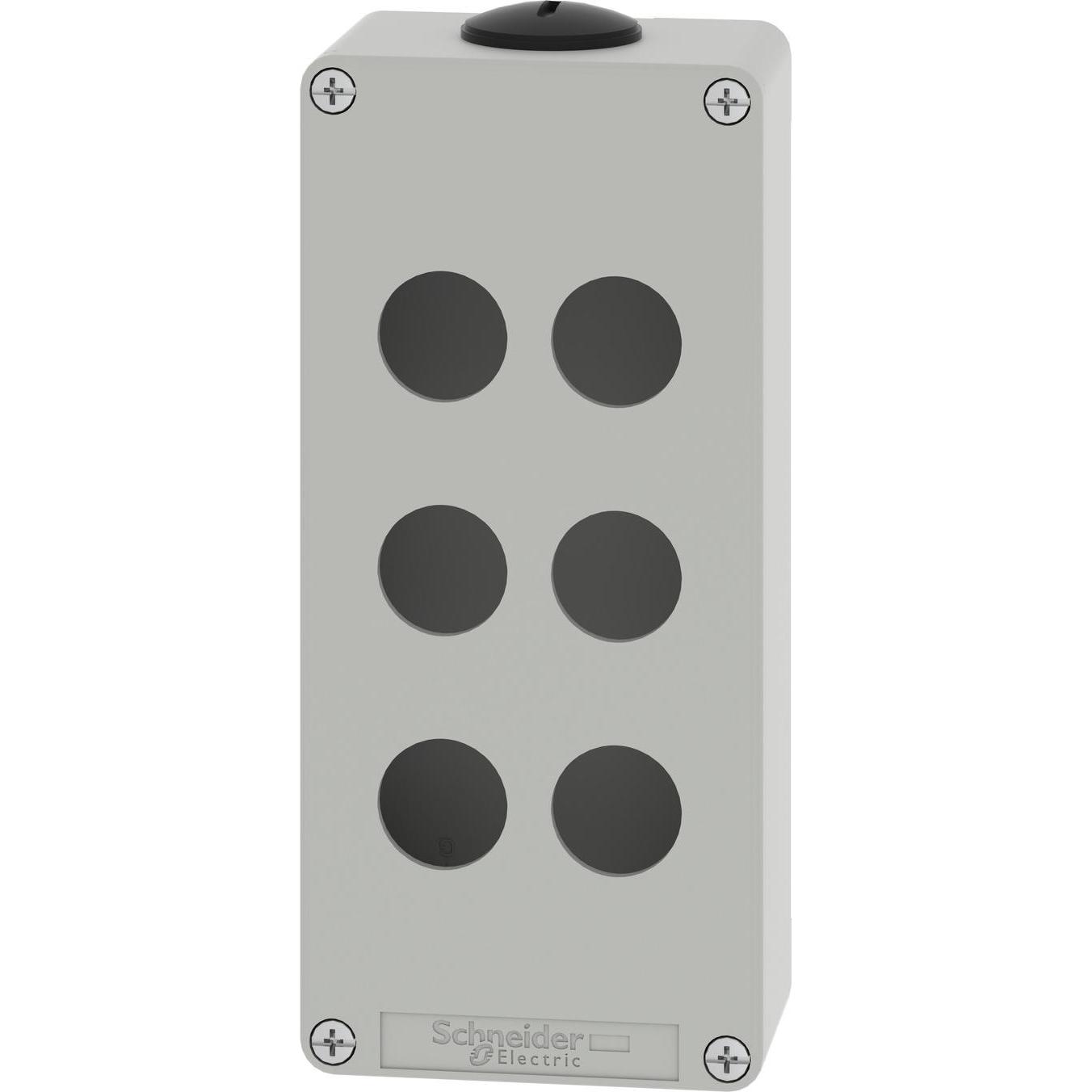 Thumbnail - Schneider Electric XAPD3206 Leergehäuse XAP Metall grau für 6x22mm - CSA (Gehäuse), Elektronikzubehör + Gehäuse, Grau