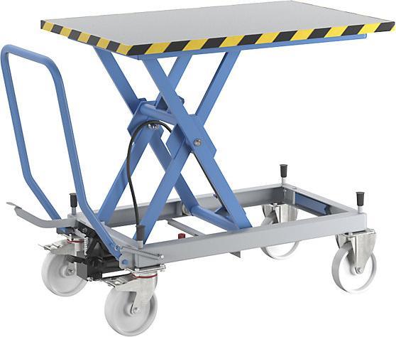 Actual product image eurokraft pro Scissor lift table trolley (500 kg)