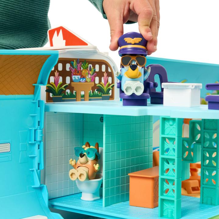 Image du produit Moose Bluey Set de transformation Holiday 3in1 avion-bateau-hôtel
