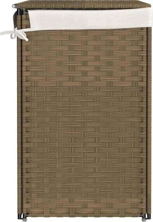 Produktbild vidaXL Wäschekorb mit 2 Fächern 53x35x57 cm Poly