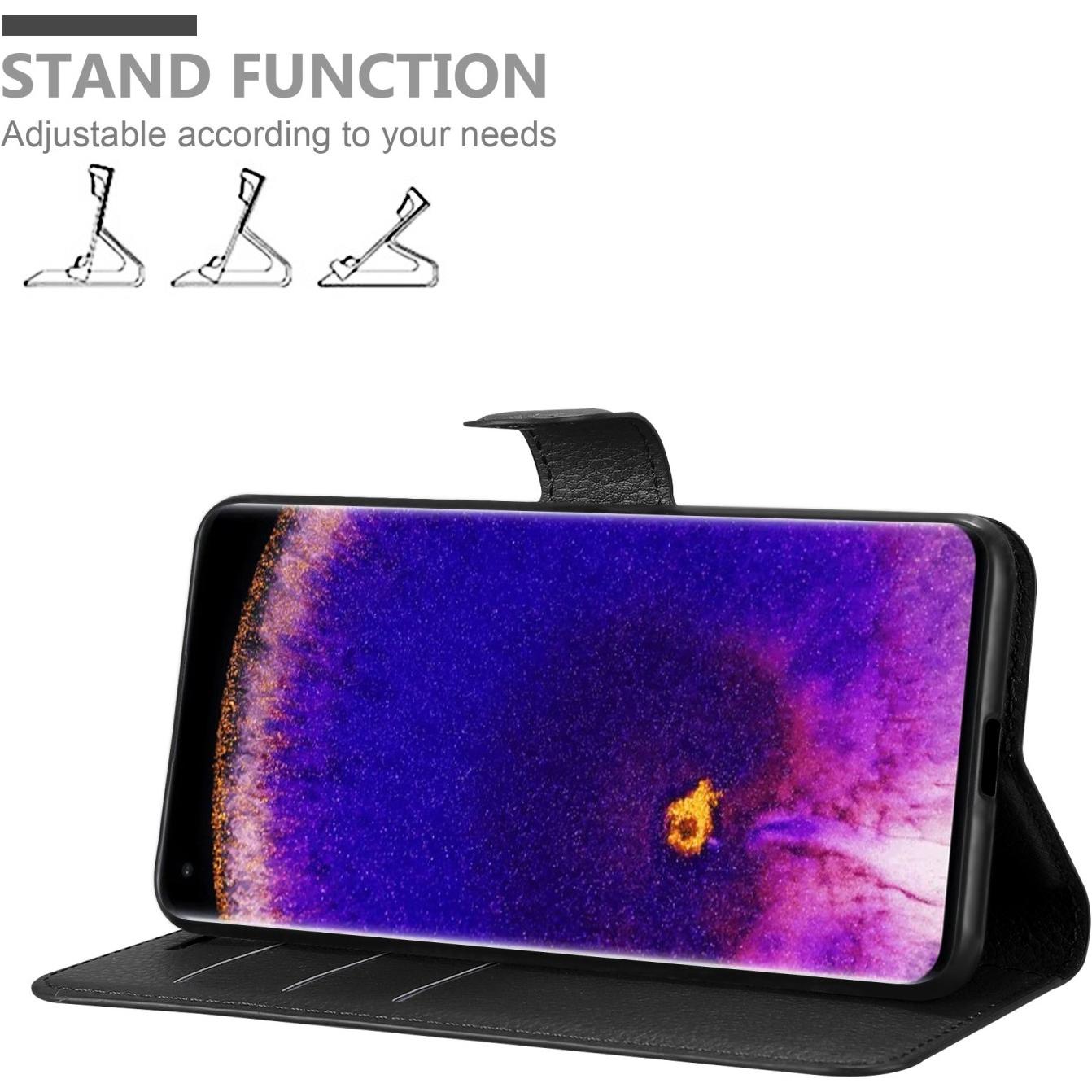 Thumbnail - Cadorabo Book Stand Hülle für Oppo FIND X5 PRO (Oppo Find X5 Pro), Smartphone Hülle, Schwarz
