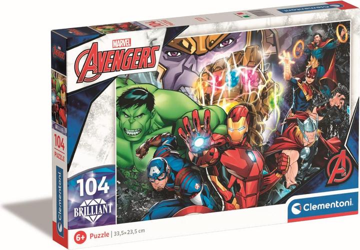 Image du produit Clementoni Brillant super-héros Marvel (104 pièces)