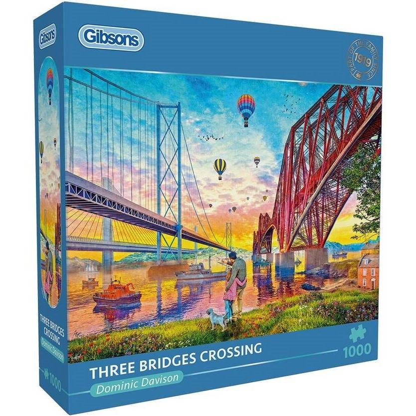 Gibsons Puzzle Drei Brücken über den Fluss 1000 dlc (1000 pezzi)