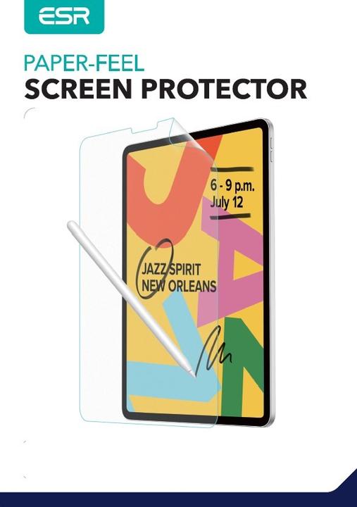 Productafbeelding ESR Paper-Feel (2 Stuk, iPad Pro 11 2018 (1e Gen), iPad Pro 11" (2022), iPad Air 10.9 (2022), iPad Air 2020 (4e generatie), iPad Pro 11 2021 (3e generatie), iPad Pro 11 2020 (2e generatie))