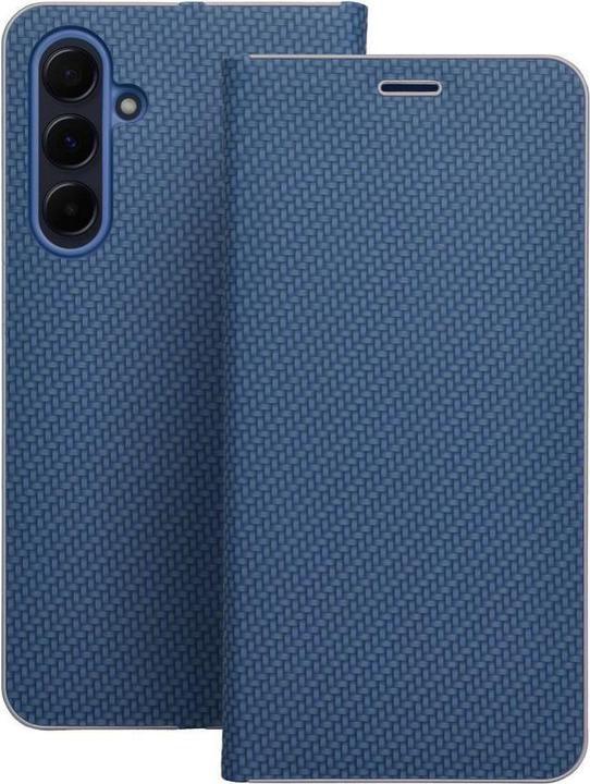 Produktbild OEM Book case LUNA Book Carbon for SAMSUNG S25 Edge blue (Samsung Galaxy S25 Edge)