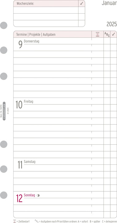 Actual product image Chronoplan Weekly schedule (German)
