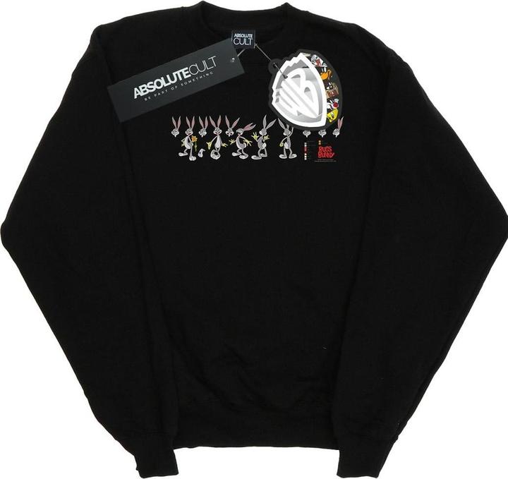 Actual product image Looney Tunes Mens Bugs Bunny Colour Code Sweatshirt (L)