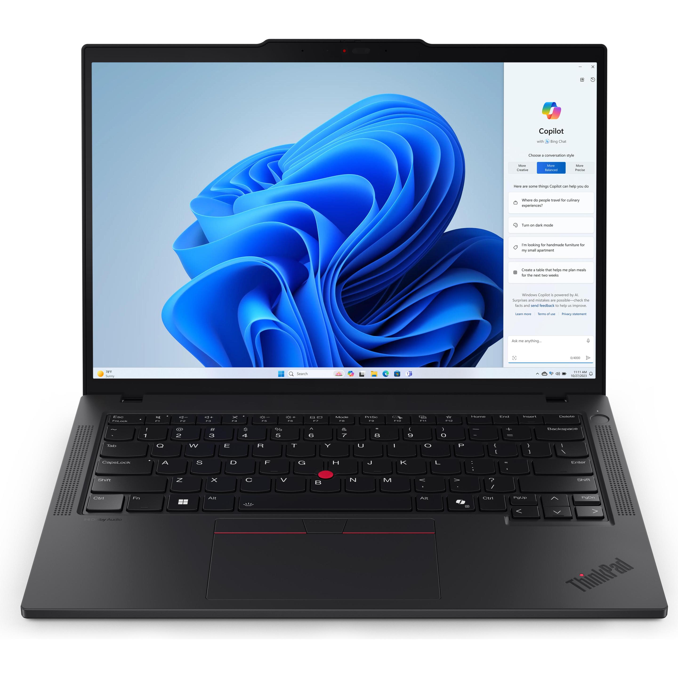 Lenovo ThinkPad P14s Gen 5 (14", AMD Ryzen 7 8840HS, 32 GB, 1000 GB, DE), Notebook, Schwarz