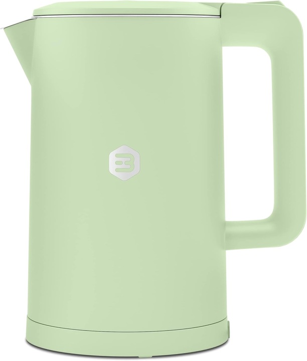 Produktbild Balter Wasserkocher 1,7 L, Edelstahl, 2200 W – kabellos, Kalkfilter, Cool-Touch-Griff, Schwarz (1.70 l)